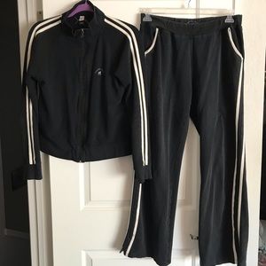 CENTRAL PARK, track suit, blk/wht, L